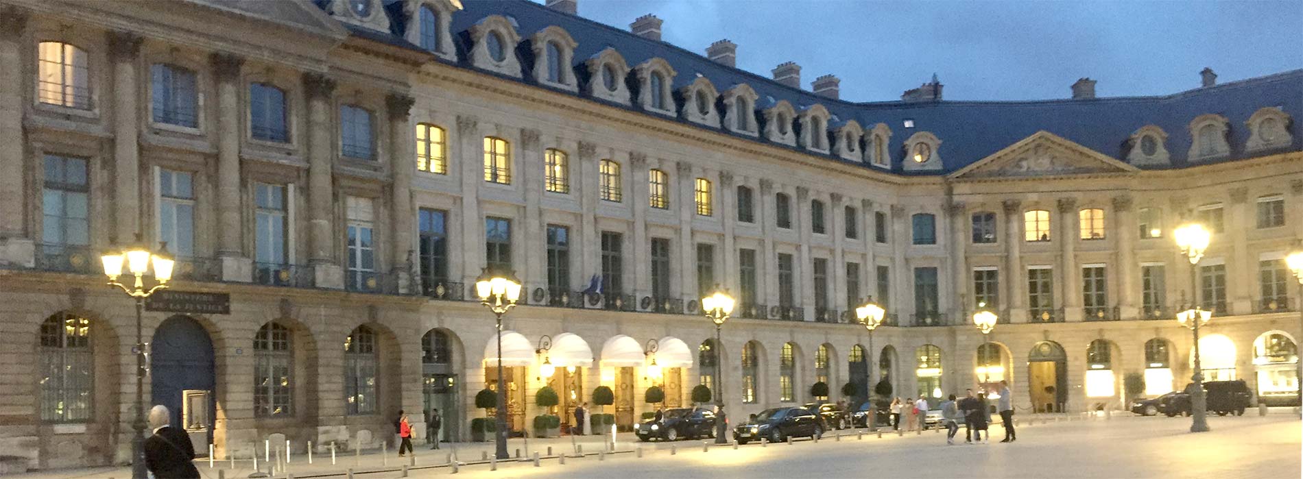 Fête in France - The iconic entrance of the Ritz Paris on