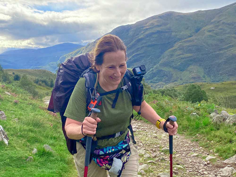 Walking in the Scottish Highlands on the West Highland Way